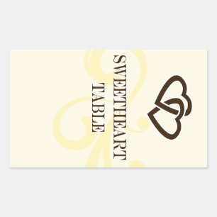 Pegatina Rectangular Pegatinas de números de tabla de etiquetas de vino