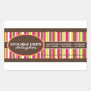 Pegatina Rectangular Pegatinas de panadería de correspondencia