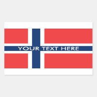 Pegatinas de personalizados de bandera de Noruega