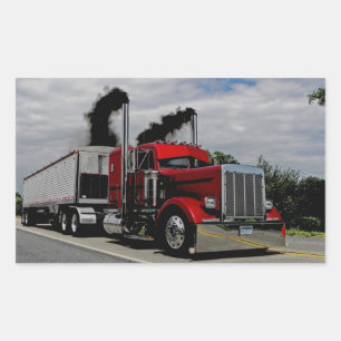 Pegatina Rectangular Pegatinas de Peterbilt v1