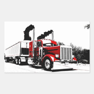 Pegatina Rectangular Pegatinas de Peterbilt v2