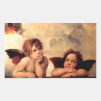 Pegatinas de Raphael Cherubs Sistine Madonna