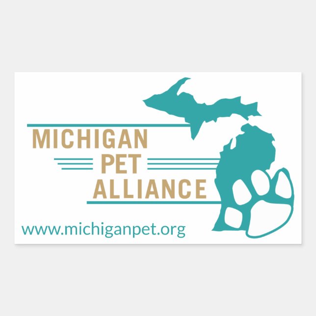 Pegatina Rectangular Pegatinas de Rectángulo de MPA (Anverso)