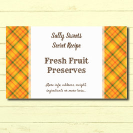 Pegatina Rectangular Pegatinas de recubrimiento editable de cosecha de 