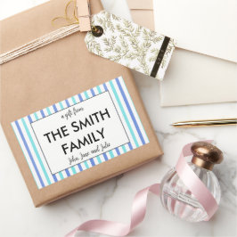 Pegatina Rectangular Pegatinas de regalo familiares personalizados