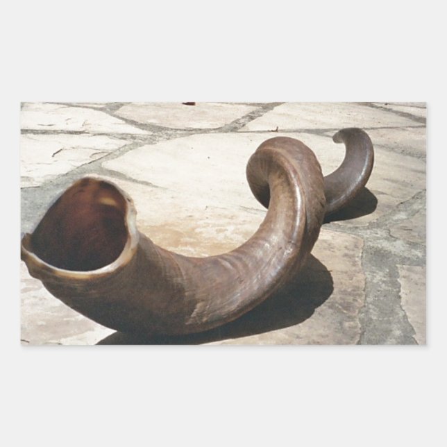 Pegatina Rectangular Pegatinas de Rosh Hashanah (Anverso)