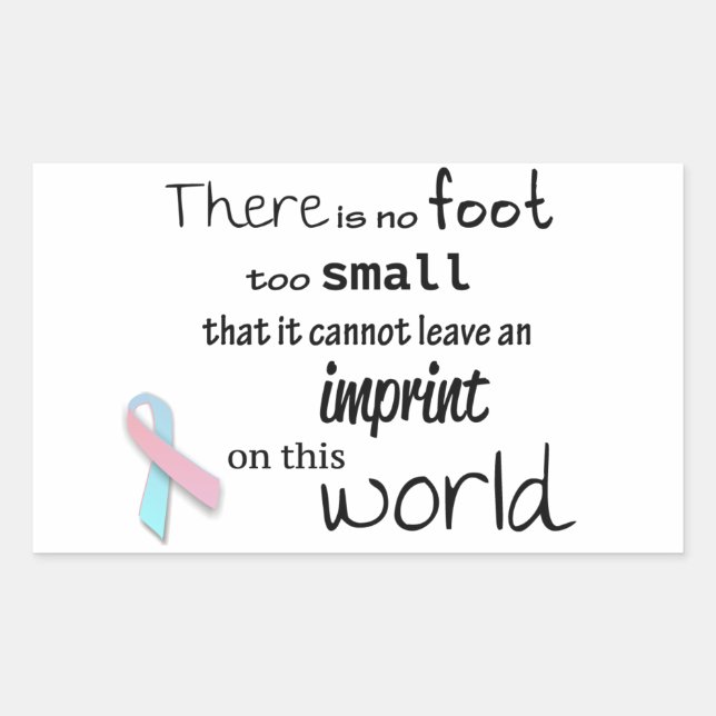 Pegatina Rectangular Pegatinas de sensibilización sobre la pérdida de n (Anverso)