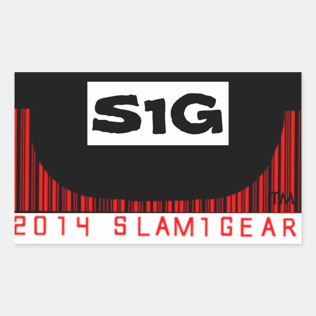Pegatina Rectangular Pegatinas DE SLAM ONE GEAR S1G MEDIF PIPE (Anverso)