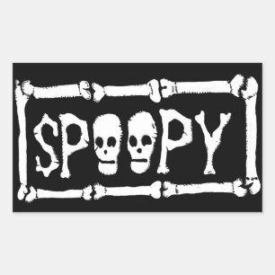 Pegatina Rectangular Pegatinas de Spoopy