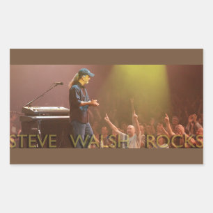 Pegatina Rectangular Pegatinas de Steve Walsh Rocks