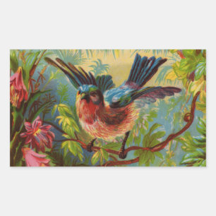 Pegatina Rectangular Pegatinas de Summer Bluebird