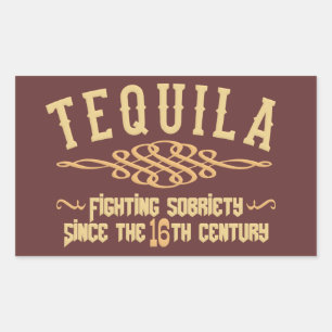 Pegatina Rectangular PEGATINAS de TEQUILA