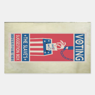 Pegatina Rectangular Pegatinas de voto