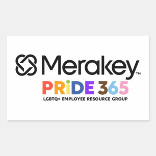 Pegatina Rectangular Pegatinas del Orgullo Merakey