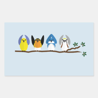 Pegatina Rectangular PEGATINAS del OSU Ornitology Club