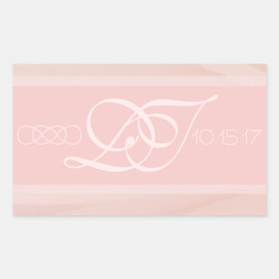 Pegatina Rectangular Pegatinas del sobre del rectángulo de los