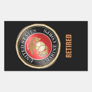 Pegatina Rectangular PEGATINAS del USMC