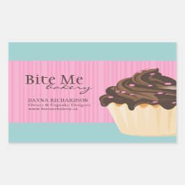 Pegatina Rectangular Pegatinas elegantes y elegantes de empaquetado de 