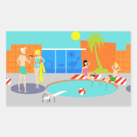 Pegatinas Fiestas de Retro Pool