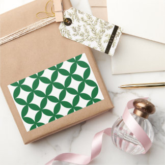 Pegatina Rectangular Pegatinas Green Shippo Rectangle