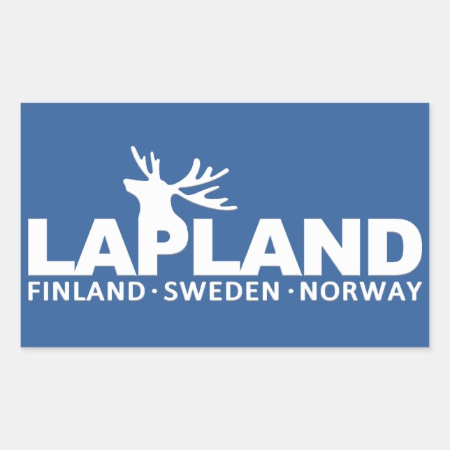 PEGATINA RECTANGULAR PEGATINAS LAPLAND (Anverso)