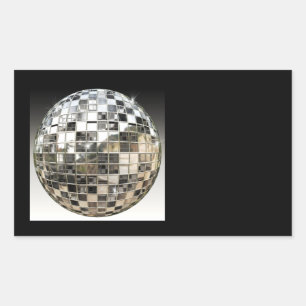 Pegatina Rectangular Pegatinas metalizado de Mirror Ball
