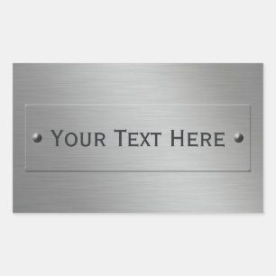 Pegatina Rectangular pegatinas metalizado personalizados