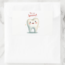 Pegatina Rectangular Pegatinas para pequeños pacientes dentistas