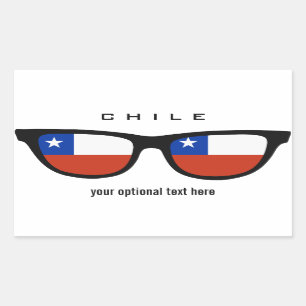 Pegatina Rectangular Pegatinas personalizados de Chile Shades