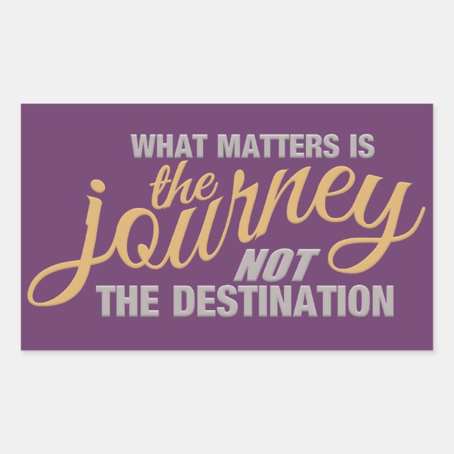 Pegatina Rectangular PEGATINAS personalizados de JOURNEY (Anverso)