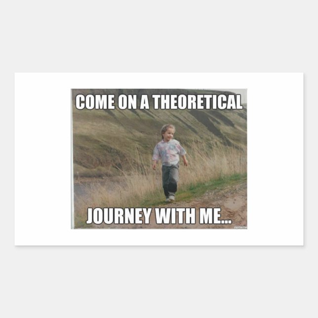 Pegatina Rectangular Pegatinas radicales de recaudación de fondos en Lo (Anverso)