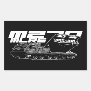 Pegatina Rectangular Pegatinas Rectangle de M270 MLRS