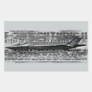 Pegatina Rectangular Pegatinas Rectangle F-35 Lightning II