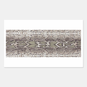 Pegatina Rectangular Pegatinas rectangulares de la piel de serpiente