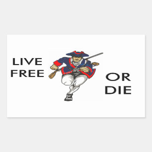 Pegatina Rectangular Pegatinas Rectangulares LIBRES O MUERTOS (4)