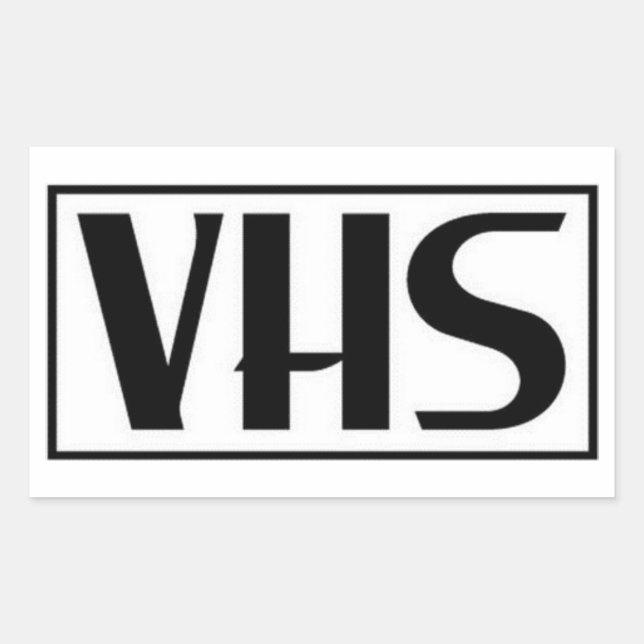 Pegatina Rectangular Pegatinas VHS (Anverso)