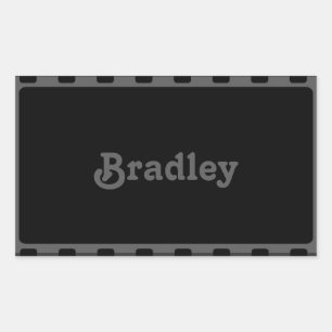 Pegatina Rectangular Película negativa de la cámara de nombre personali