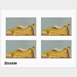 Pegatina Rectangular Pelo maduro