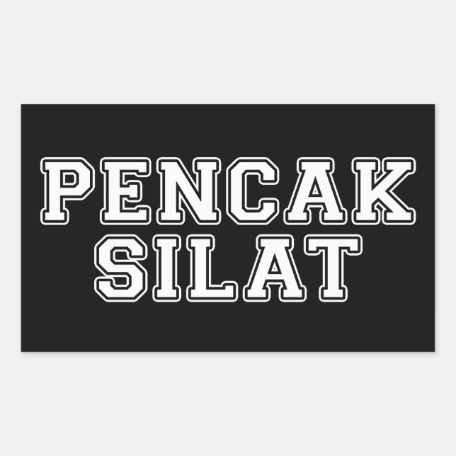 Pegatina Rectangular Pencak Silat (Anverso)