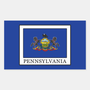 Pegatina Rectangular Pennsylvania