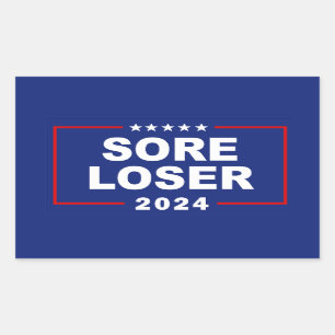 Pegatina Rectangular Perdedora antiTrump 2024