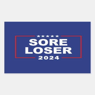 Pegatina Rectangular Perdedora antiTrump 2024