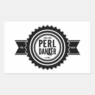 Pegatina Rectangular Perl Dancer Stickers