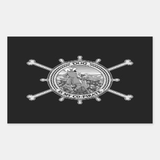 Pegatina Rectangular Perro es mi copirata