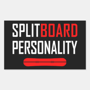 Pegatina Rectangular Personalidad de Splitboard