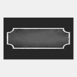 Pegatina Rectangular Personalizable Blank Faux Chalkboard Pegatinas Lab