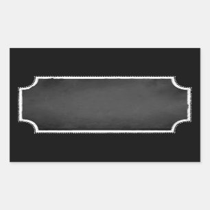 Pegatina Rectangular Personalizable Blank Faux Chalkboard Pegatinas Lab