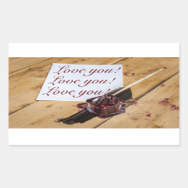 Pegatina Rectangular Personalizable de entrada, descompresión y papel