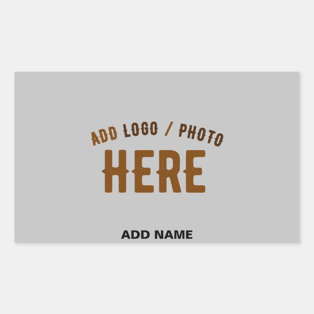 PEGATINA RECTANGULAR PERSONALIZABLE MODERNO ELEGANTE ASH VERIFICADO MAR (Anverso)