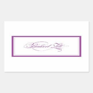 Pegatina Rectangular Personalizado_Baked Ziti